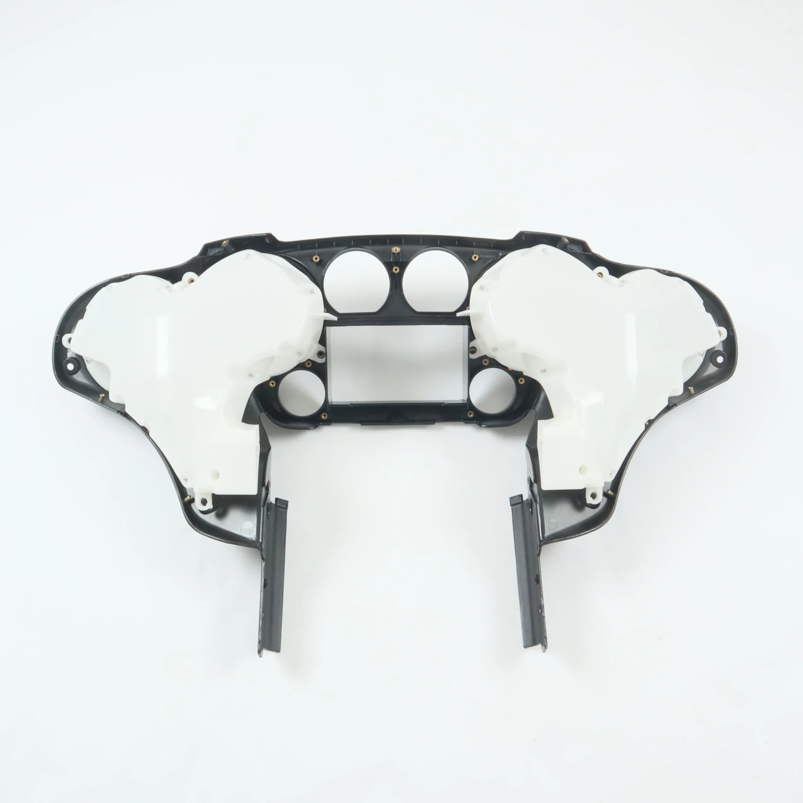 Double Din Radio Inner Fairing W 6.5   Speaker Quad 4 for  FLH Touring Motorcycle 2014 up